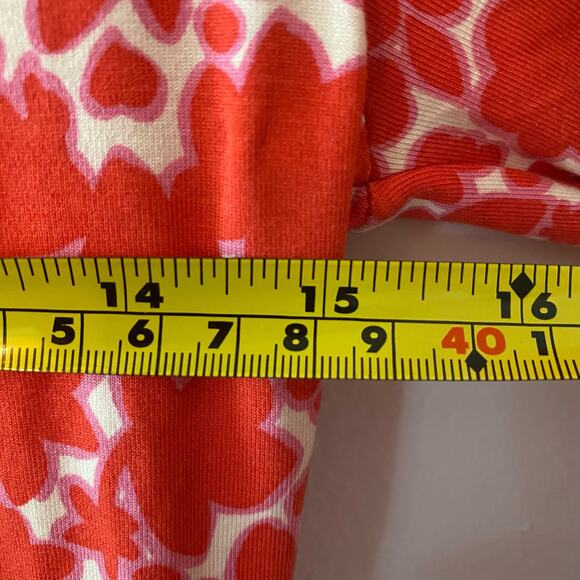 Boden Women's size 6 Medium Pink Red Floral 3/4 Sleeve Viscose Dress Workwear - Picture 7 of 8